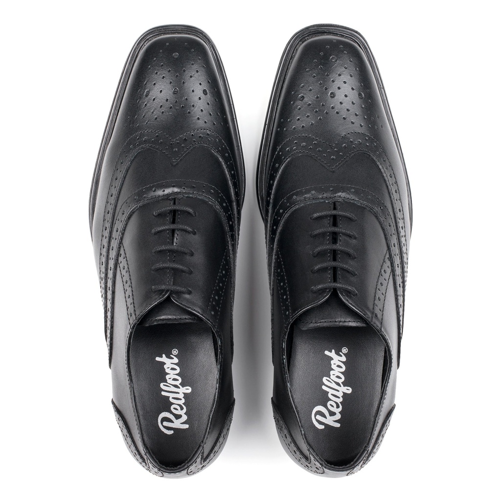 MENS NEVILLE Leather OXFORD BROGUE BLACK