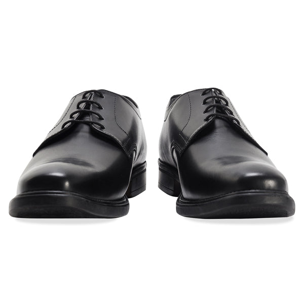 MENS GLEDHOW BLACK PLAIN GIBSON SHOE