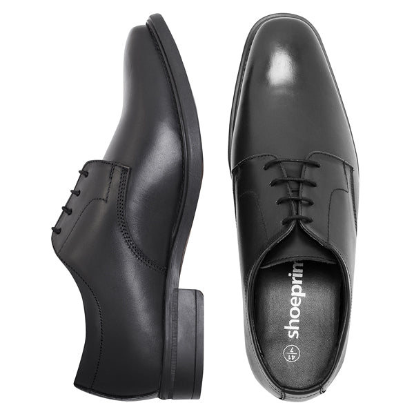 MENS GLEDHOW BLACK PLAIN GIBSON SHOE