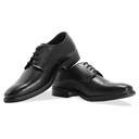 MENS GLEDHOW BLACK PLAIN GIBSON SHOE