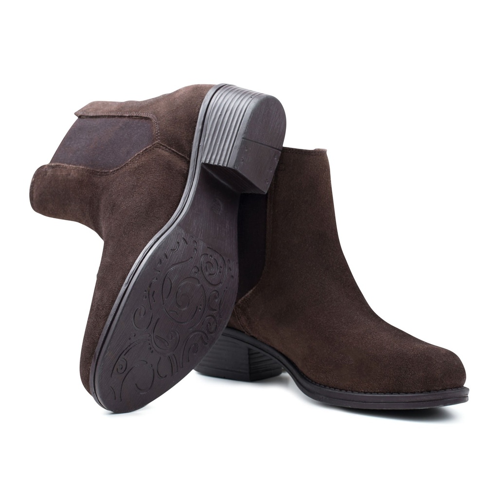 LADIES VICTORIA BROWN Suede CHELSEA BOOT