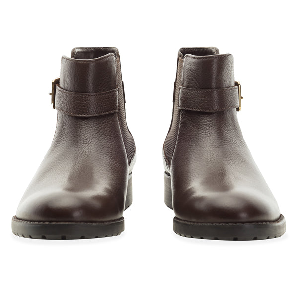 LADIES BETHANY BROWN BUCKLE CHELSEA BOOT