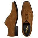 MENS PORTER TAN Suede OXFORD BROGUE SHOE
