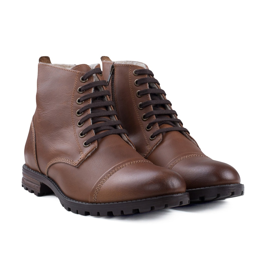 MENS DECKER TAN FUR LINED BOOT