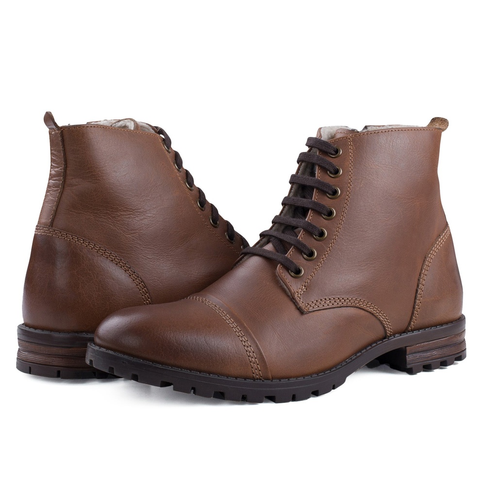 MENS DECKER TAN FUR LINED BOOT