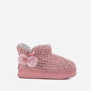 LADIES COSYHEATS PINK CHENIELLE SLIPPER BOOTIE