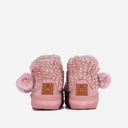LADIES COSYHEATS PINK CHENIELLE SLIPPER BOOTIE
