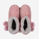 LADIES COSYHEATS PINK CHENIELLE SLIPPER BOOTIE