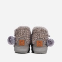 LADIES COSYHEATS GREY CHENIELLE SLIPPER BOOTIE