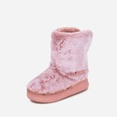 LADIES COSYHEATS PINK TIP DYE FUR SLIPPER BOOT