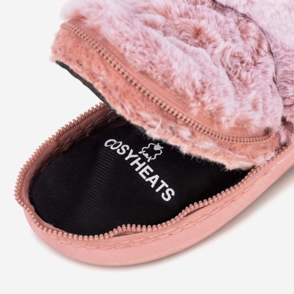 LADIES COSYHEATS PINK TIP DYE FUR SLIPPER BOOT