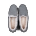 LADIES EVIE GREY Sheepskin MOCCASIN