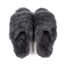 LADIES JOYCE GREY Sheepskin SLIDER