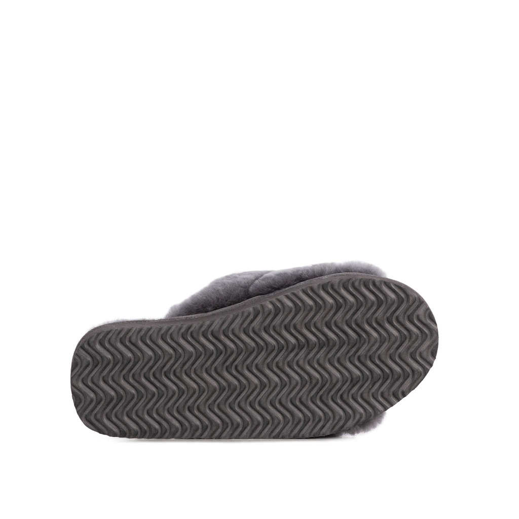 LADIES JOYCE GREY Sheepskin SLIDER