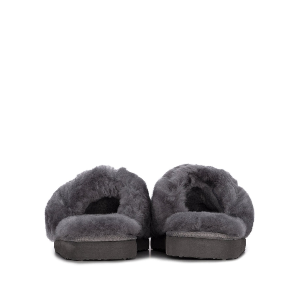LADIES JOYCE GREY Sheepskin SLIDER