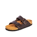 UNISEX HIBISCUS BROWN CORK SANDAL