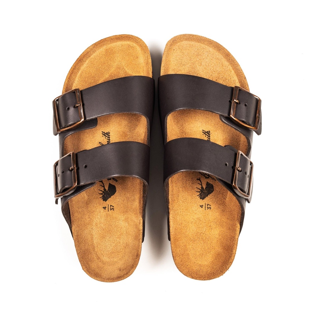 UNISEX HIBISCUS BROWN CORK SANDAL