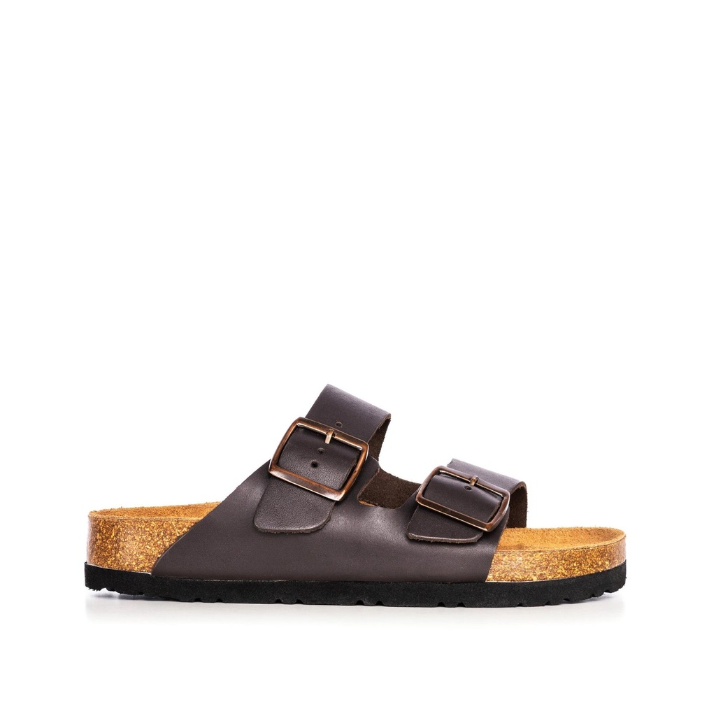 UNISEX HIBISCUS BROWN CORK SANDAL
