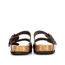 UNISEX HIBISCUS BROWN CORK SANDAL
