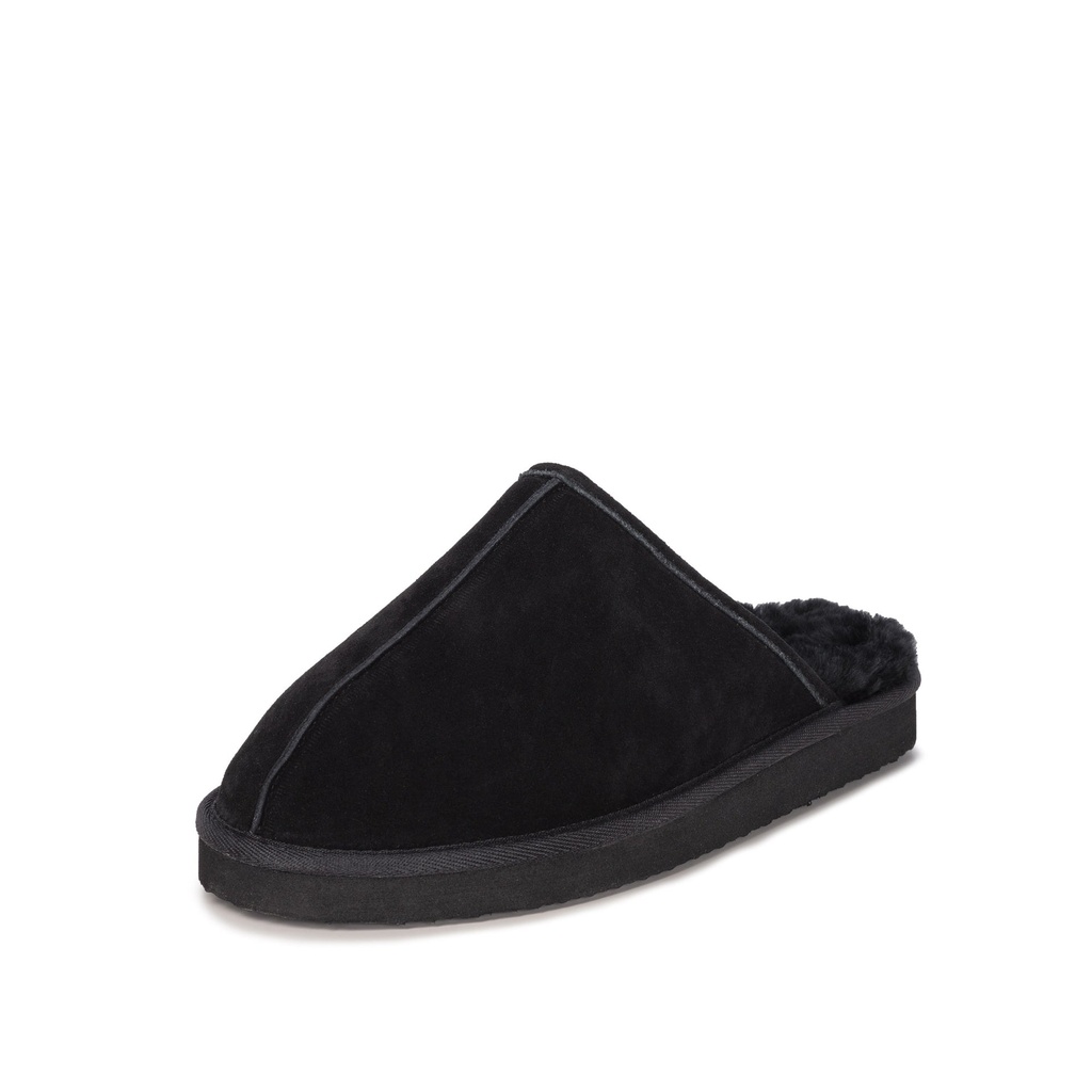 MENS MAX BLACK Sheepskin MULE