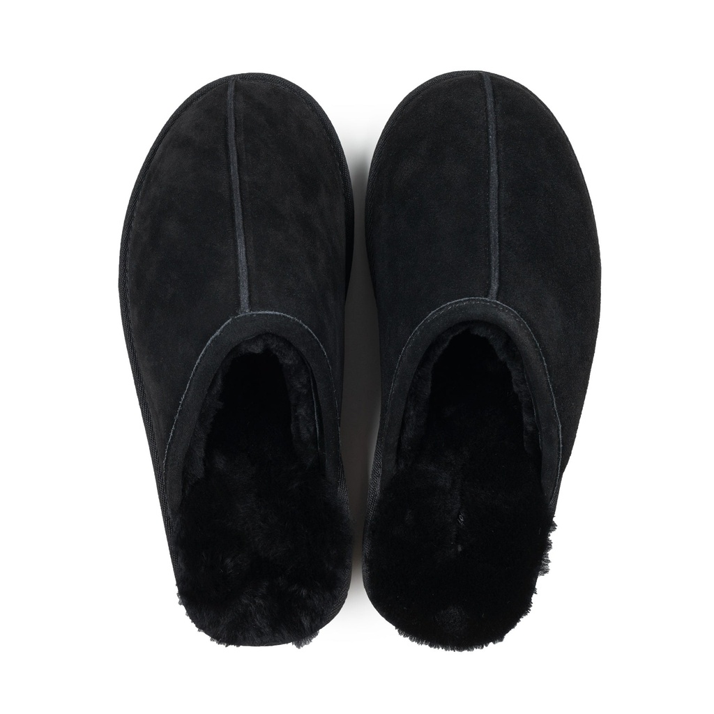 MENS MAX BLACK Sheepskin MULE