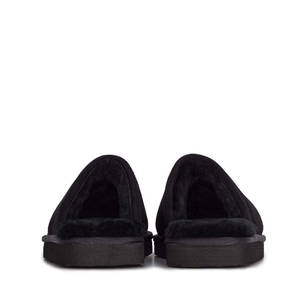 MENS MAX BLACK Sheepskin MULE