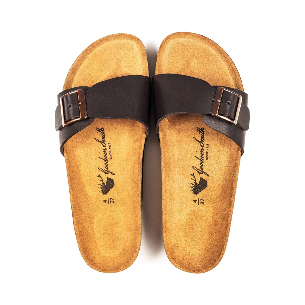 LADIES IVY BROWN CORK SANDAL