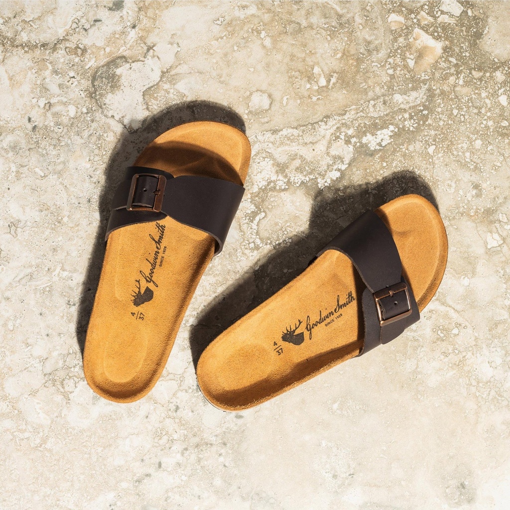 LADIES IVY BROWN CORK SANDAL