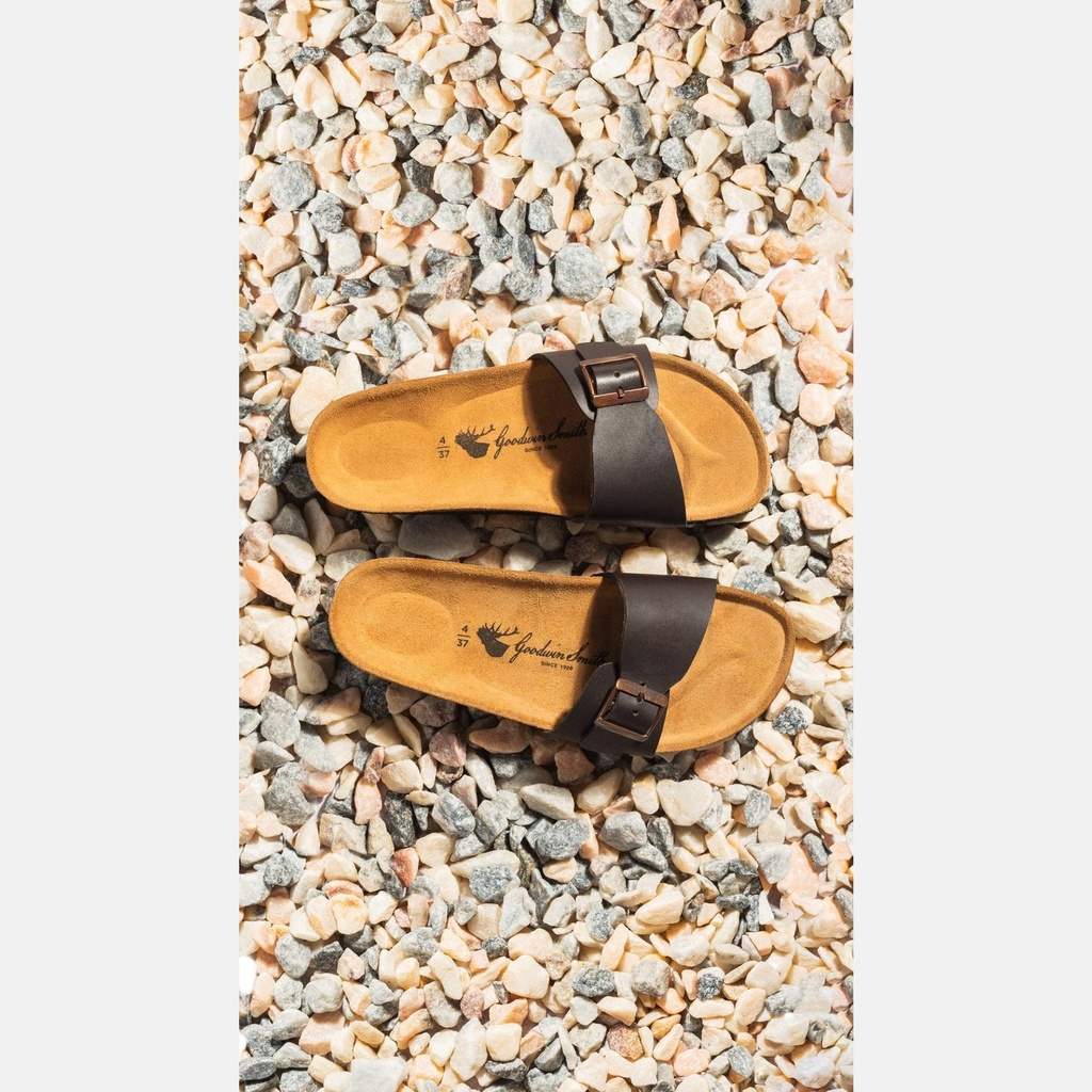 LADIES IVY BROWN CORK SANDAL