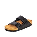 UNISEX HIBISCUS BLACK CORK SANDAL