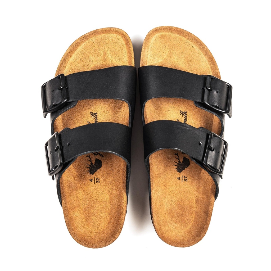 UNISEX HIBISCUS BLACK CORK SANDAL