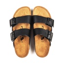 UNISEX HIBISCUS BLACK CORK SANDAL