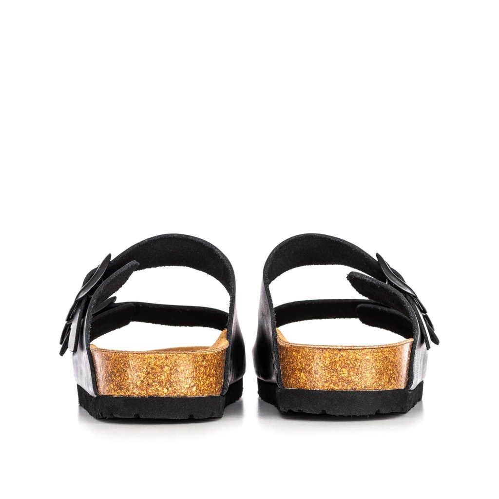 UNISEX HIBISCUS BLACK CORK SANDAL