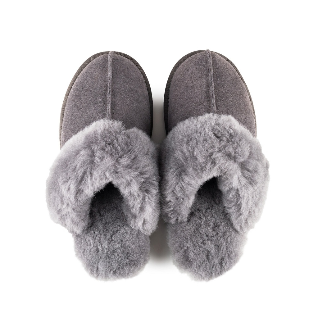 LADIES ANN GREY Sheepskin MULE