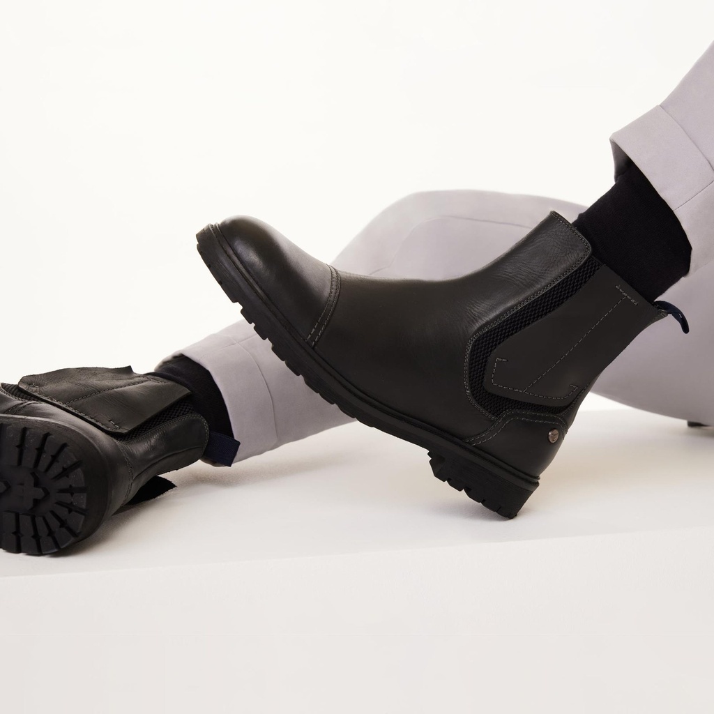MENS FORGE BLACK HEAVY CHELSEA BOOT