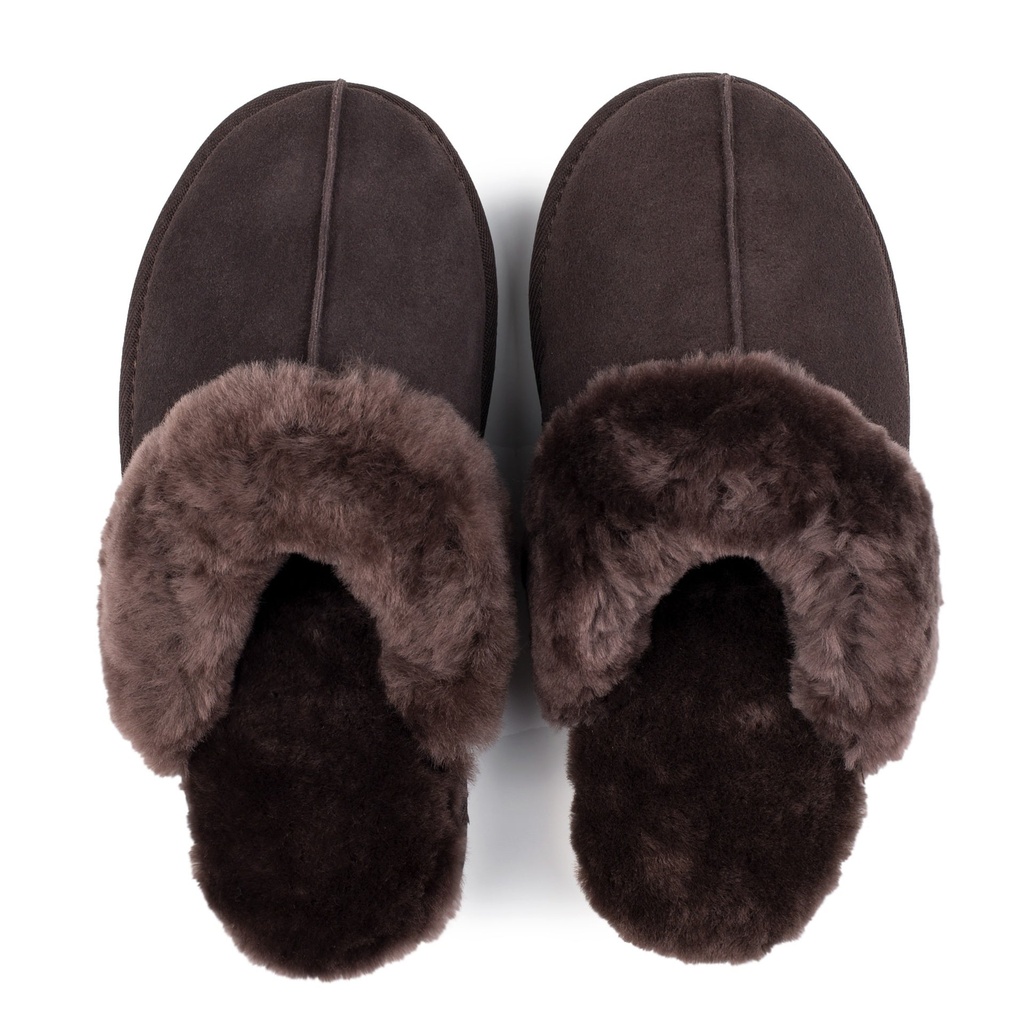 LADIES ANN CHOCOLATE Sheepskin MULE
