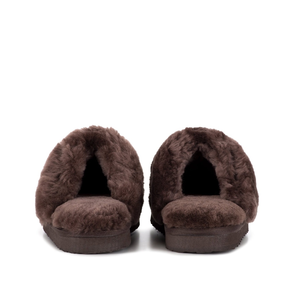 LADIES ANN CHOCOLATE Sheepskin MULE