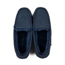 LADIES EVIE NAVY Sheepskin MOCCASIN