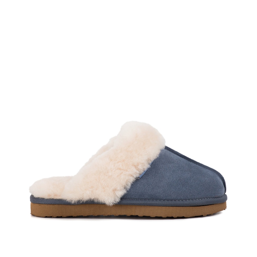 LADIES ANN BLUE Sheepskin MULE