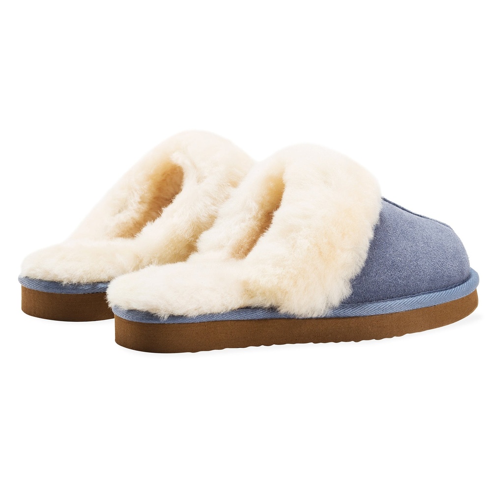 LADIES ANN BLUE Sheepskin MULE