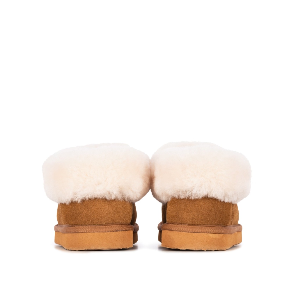 LADIES ANN TAN Sheepskin SLIPPER BOOTIE