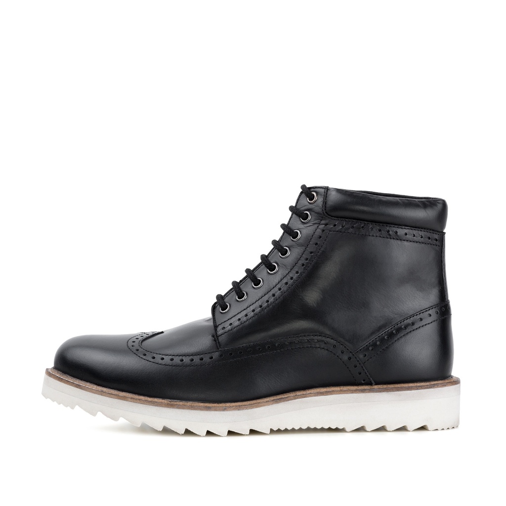 MENS GARETH BLACK WEDGE BOOT