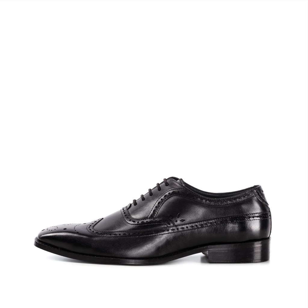 MENS QUINTIN OXFORD BLACK BROGUE