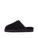 MENS MAX BLACK SHEEPSKIN SLIPPER MULE