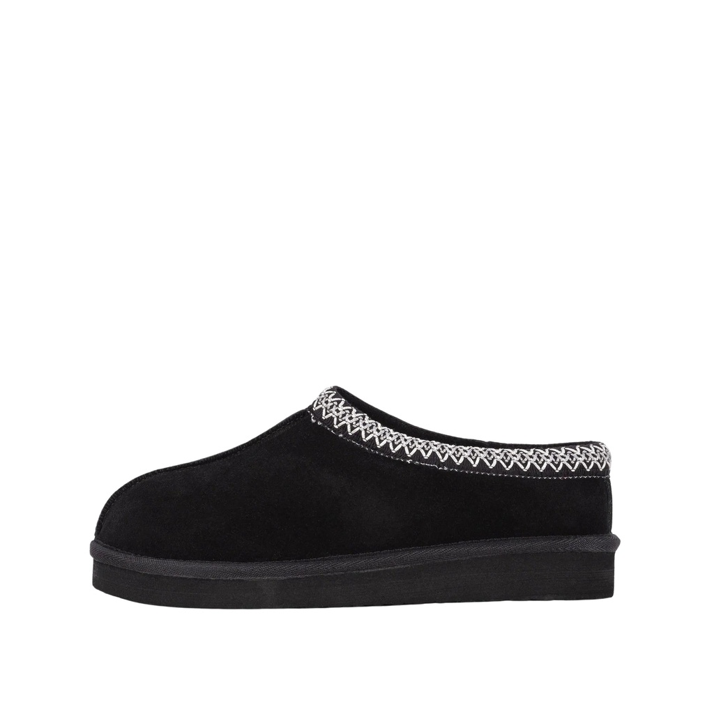 MENS ETHAN BLACK SHEEPSKIN SLIPPER SCOOP