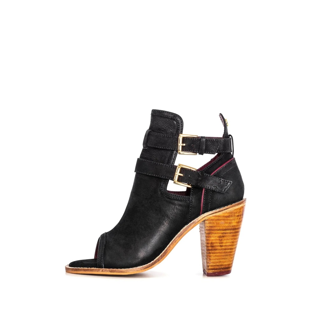 LADIES ISABELLA BLACK HEELED SANDAL