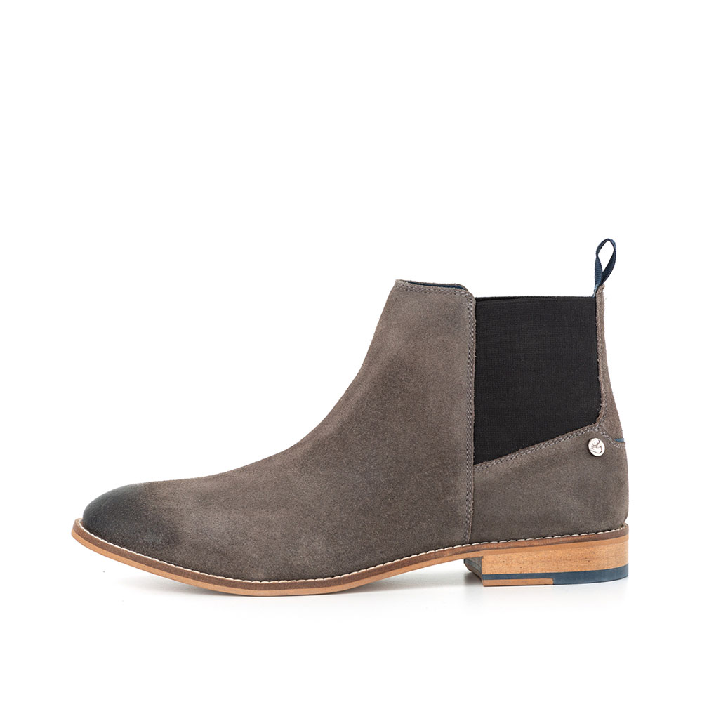 MENS ARLO GREY SUEDE CHELSEA BOOT