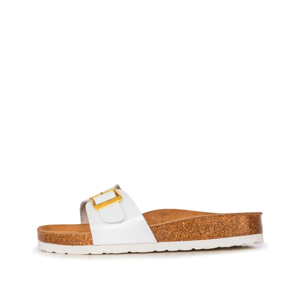 LADIES IVY WHITE CORK SANDAL