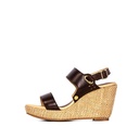 LADIES OLIVIA BROWN WEDGE SANDAL