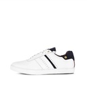 LADIES LOUISE WHITE NAVY PLIMSOLL
